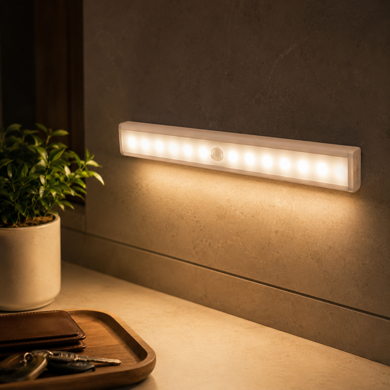Motion Sensor LED Closet Light, Wireless Stick-On Cabinet Light
