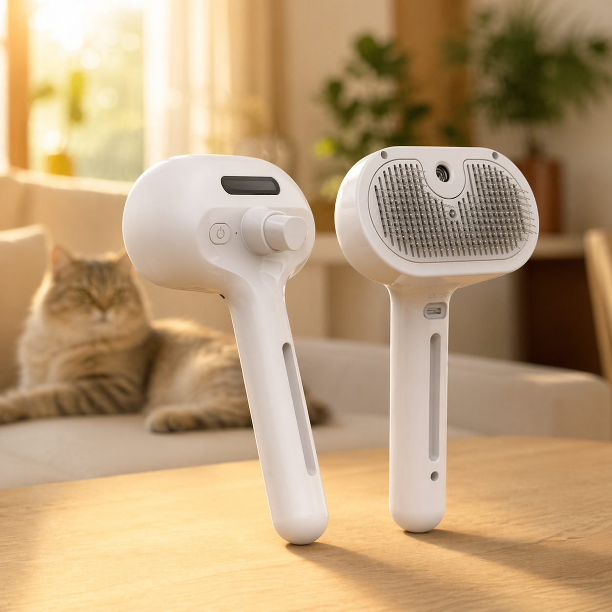 Steam Grooming Brush for Dogs
