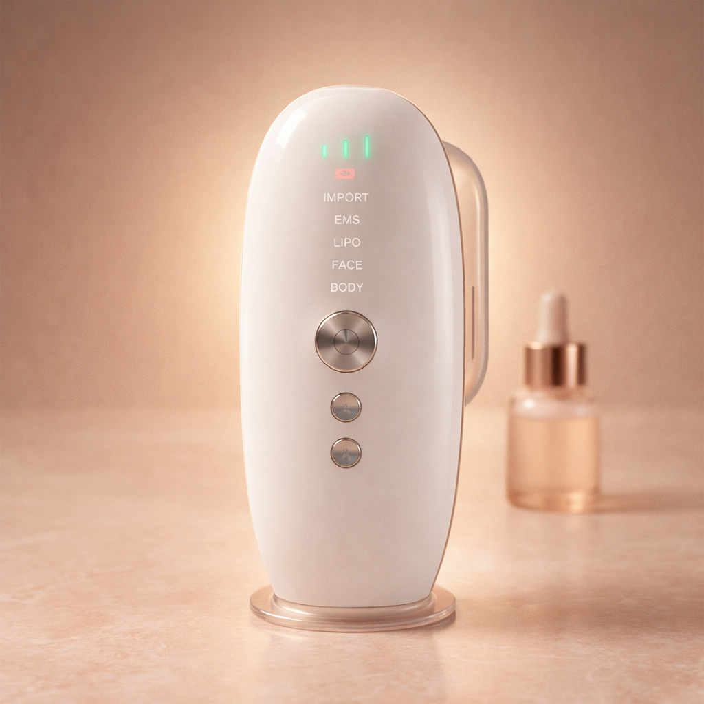 EMS Body Massager with Red and Blue Light and Cupping
