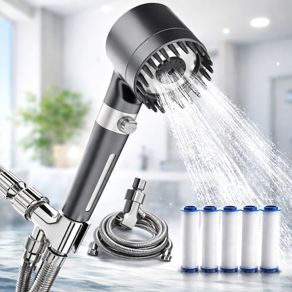 High-Pressure Filtered Shower Head