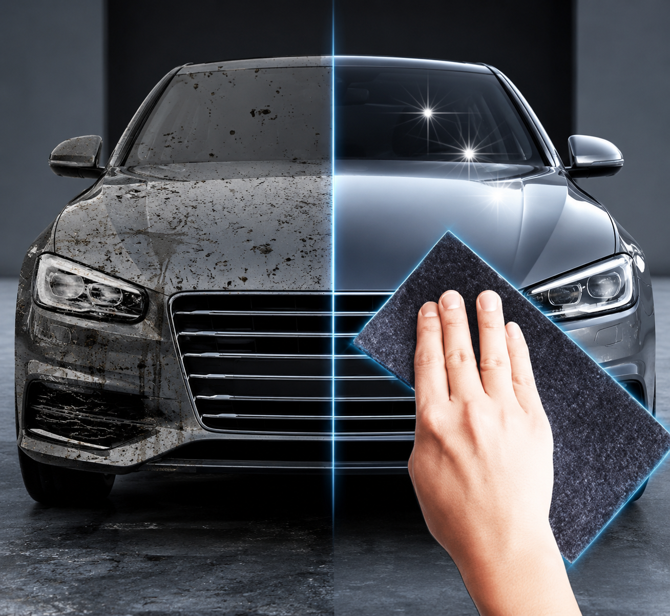 Microfiber Car Polishing Cloth, Auto Paint Care Set