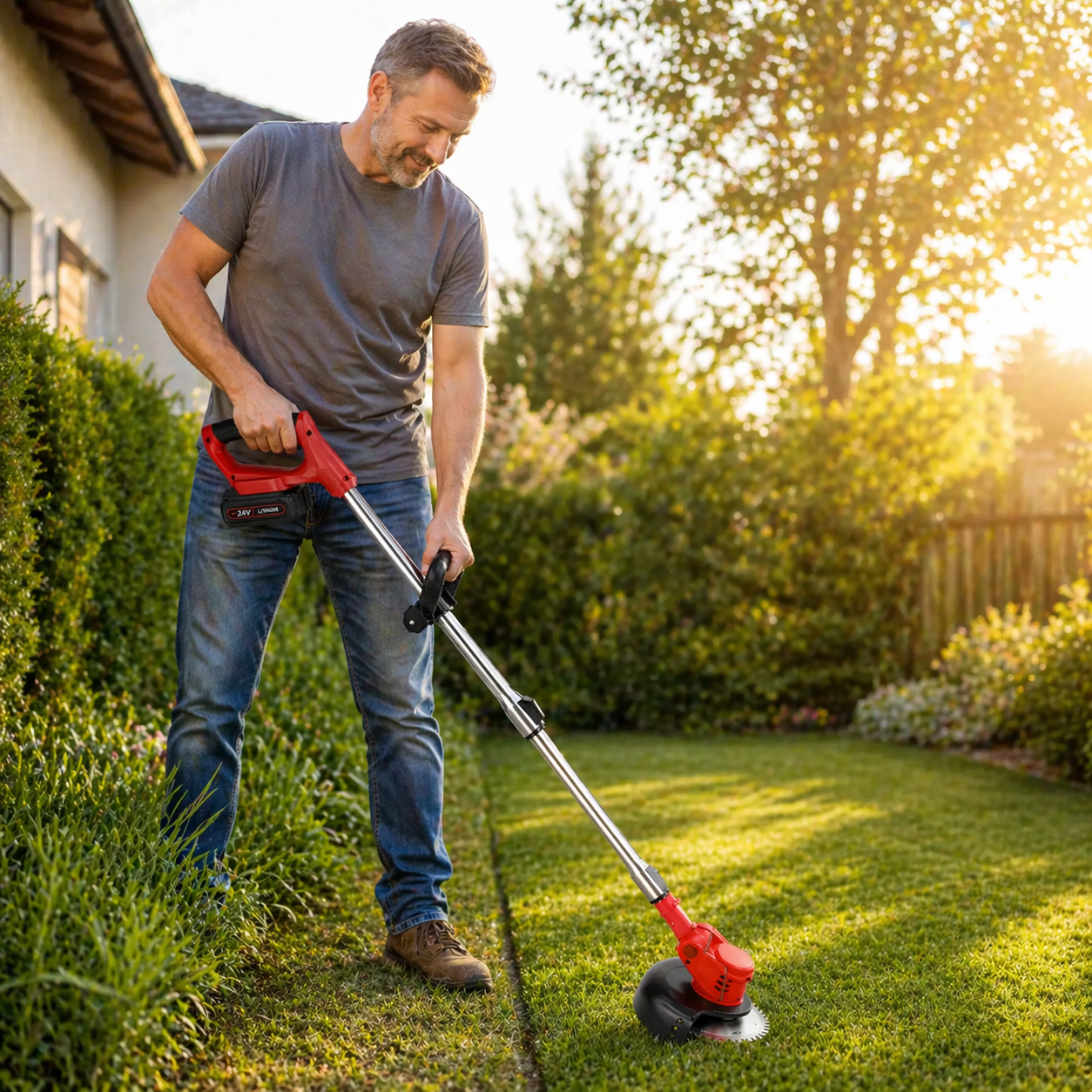 Cordless Weed and Lawn Trimmer