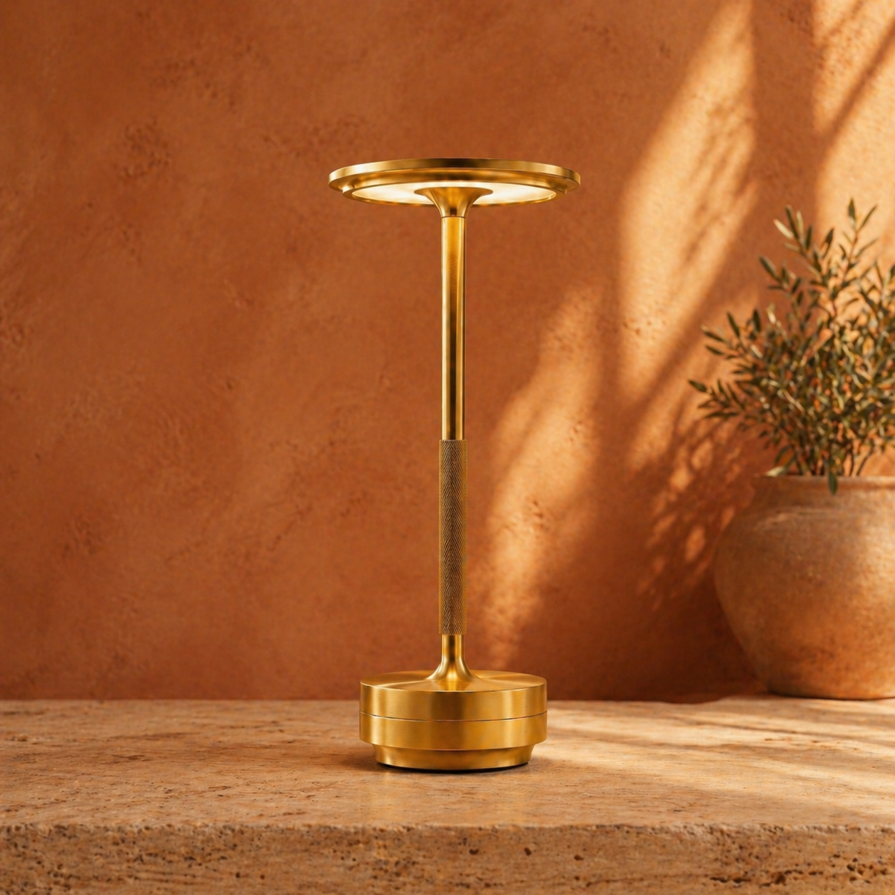 Cordless LED Touch Table Lamp, 3 Brightness Levels, Rechargeable
