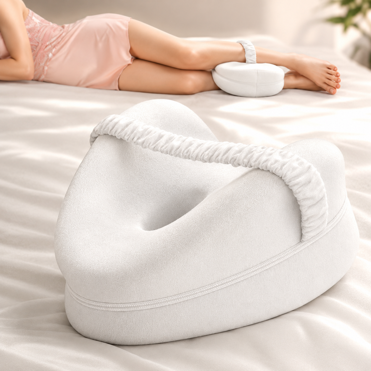 Knee Pillow for Side Sleepers, Spinal Support Cushion