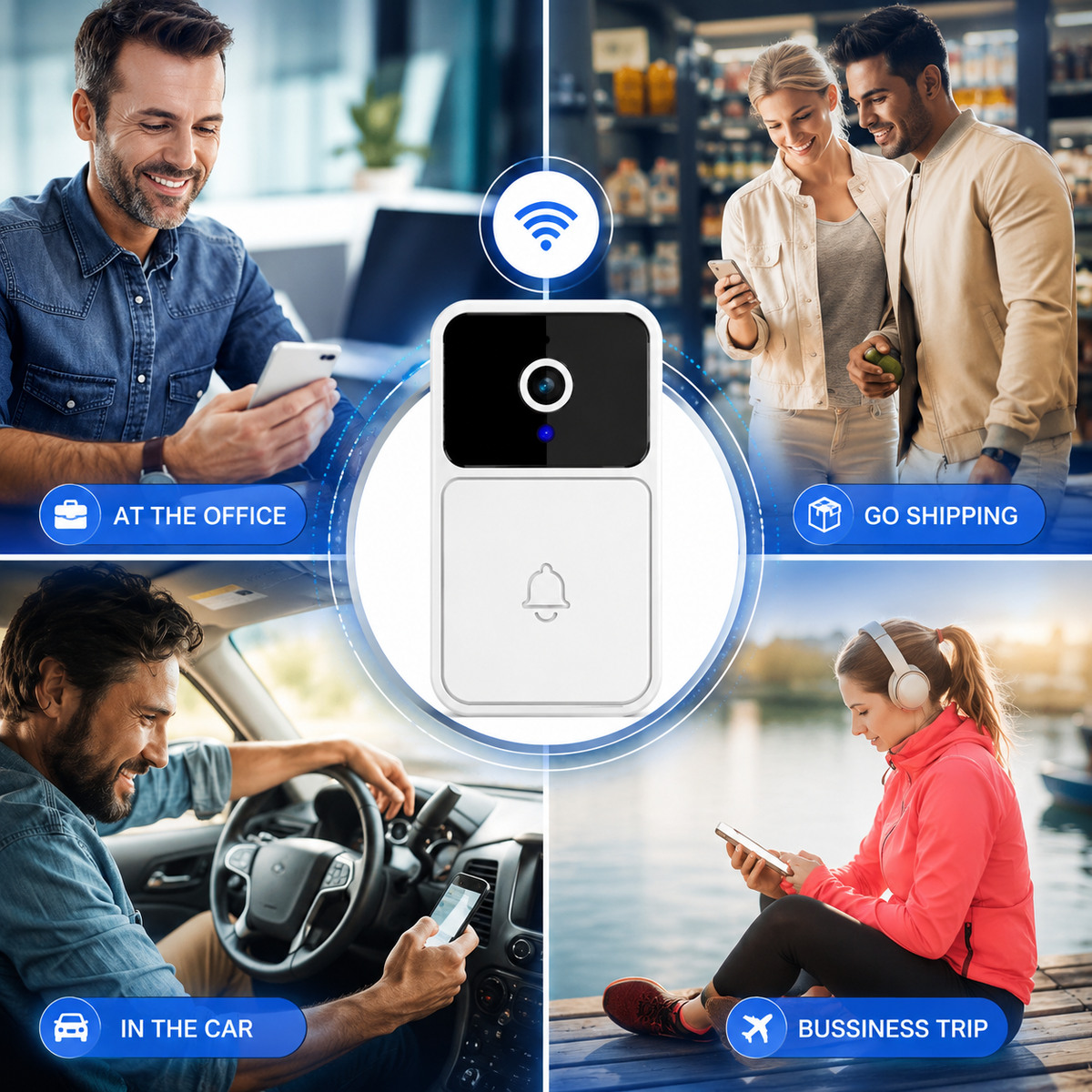 Smart Wireless Video Doorbell Camera