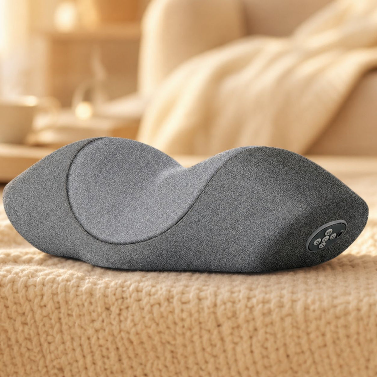 Memory Foam Neck Cushion with Warmth and Vibration