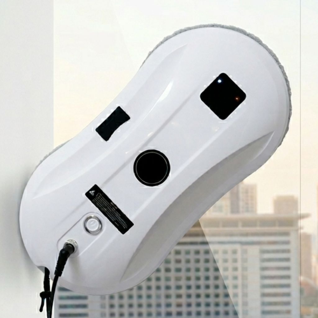 Window Cleaning Robot, Cordless Automatic Glass Cleaner with Remote